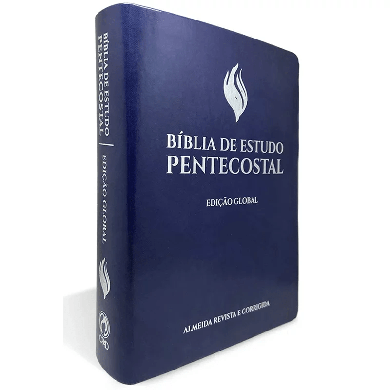 BÍBLIA DE ESTUDO PENTECOSTAL | EDIÇÃO GLOBAL | ARC | LETRA GRANDE | CAPA LUXO AZUL