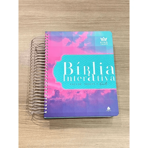 BÍBLIA INTERATIVA ESTUDE, MEDITE E ANOTE - MODELO FIRMAMENTO - KING JAMES