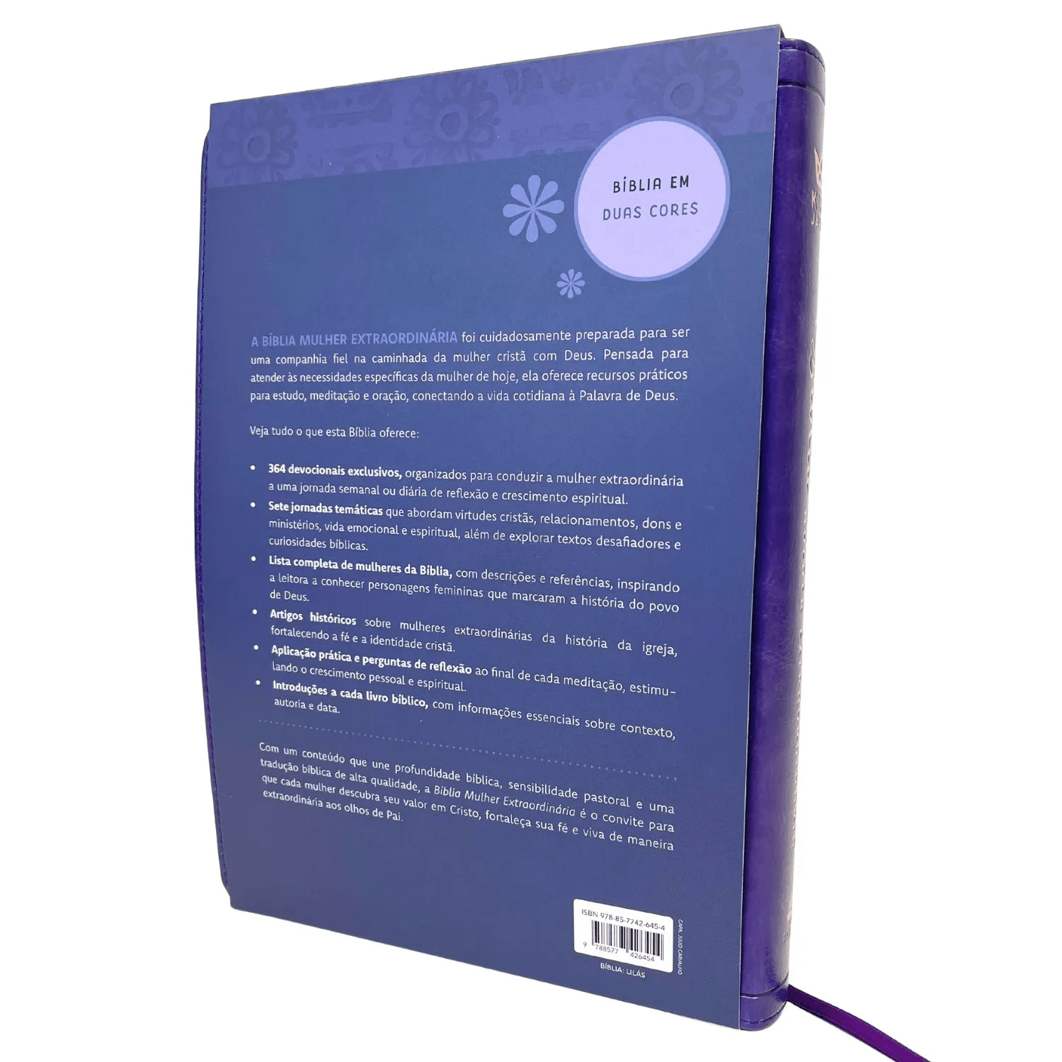 BÍBLIA MULHER EXTRAORDINÁRIA - ESTUDO, MEDITAÇÃO E ORAÇÃO - LILÁS