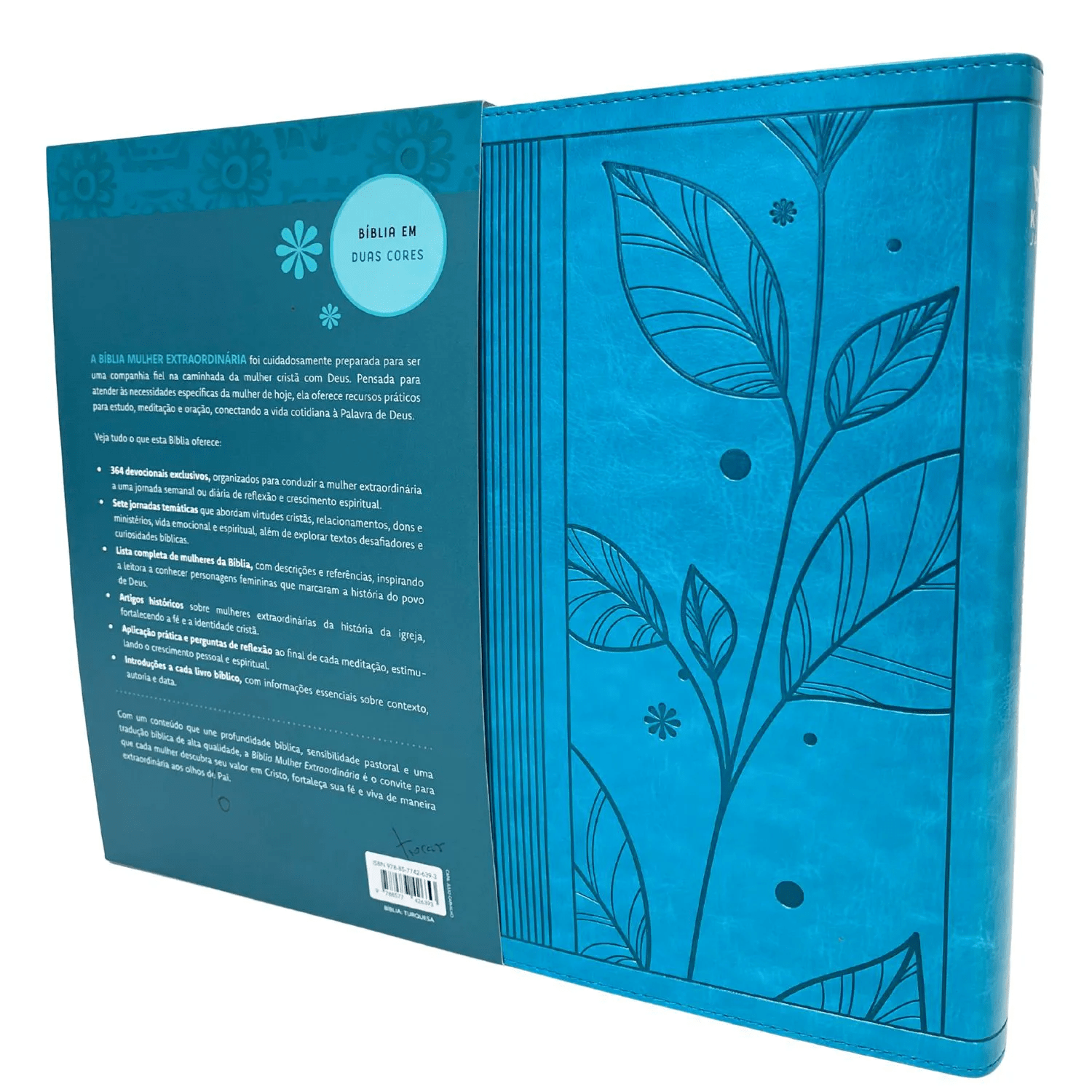 BÍBLIA MULHER EXTRAORDINÁRIA - ESTUDO, MEDITAÇÃO E ORAÇÃO - TURQUESA