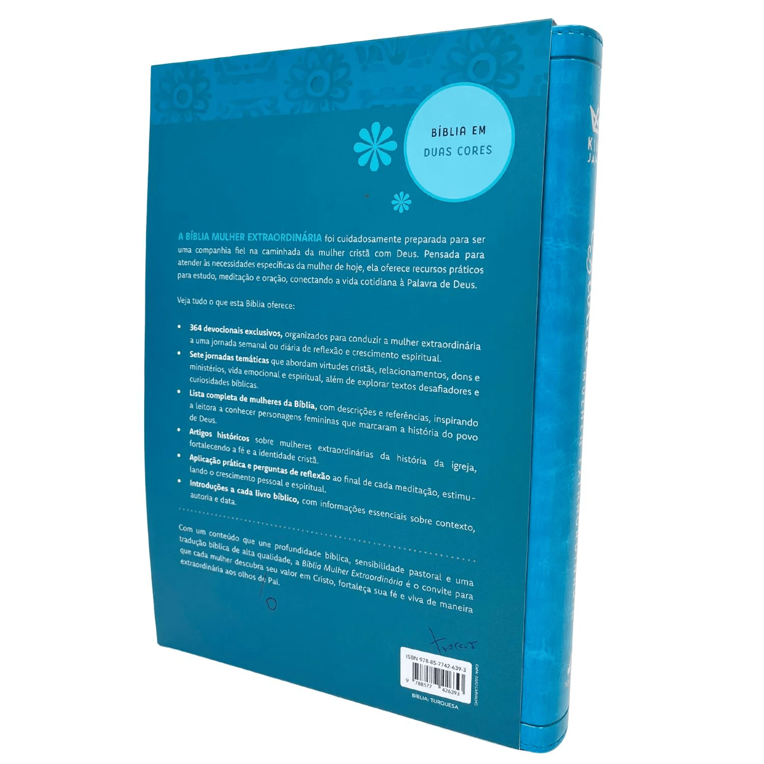 BÍBLIA MULHER EXTRAORDINÁRIA - ESTUDO, MEDITAÇÃO E ORAÇÃO - TURQUESA