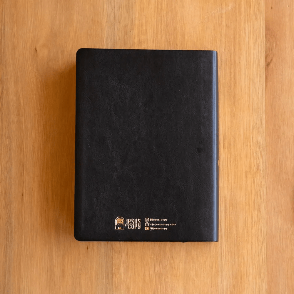BÍBLIA LUXO PRETA COM ESPAÇO PARA ANOTAÇÃO | NAA
