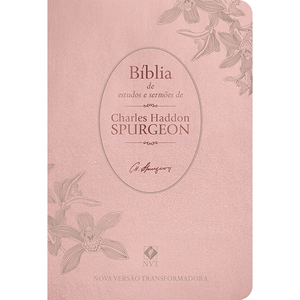 BIBLIA DE ESTUDO E SERMÕES SPURGEON – ROSÉ