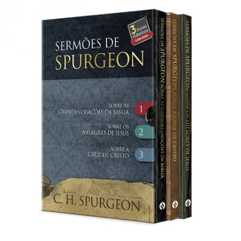 BOX 1 – SERMÕES DE SPURGEON – 3 LIVROS