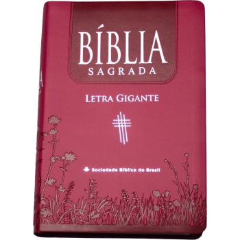 BÍBLIA SAGRADA LETRA GIGANTE - COM ÍNDICE - PINK