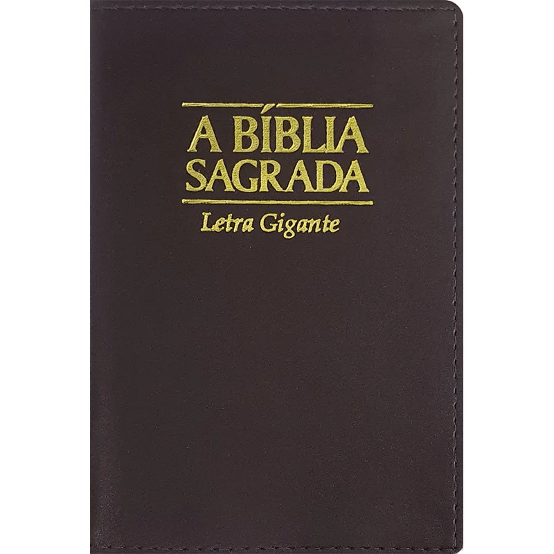 A BÍBLIA SAGRADA | ACF | LETRA GIGANTE | CAPA LUXO MARROM