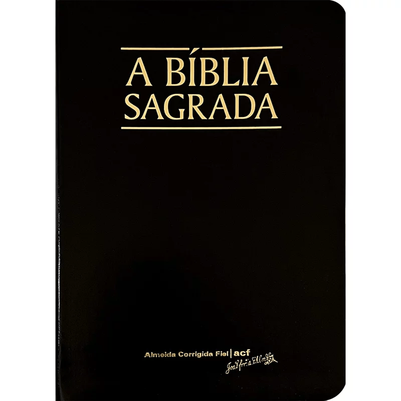 A BÍBLIA SAGRADA | ACF | MEGA LEGÍVEL | CAPA LUXO PRETA