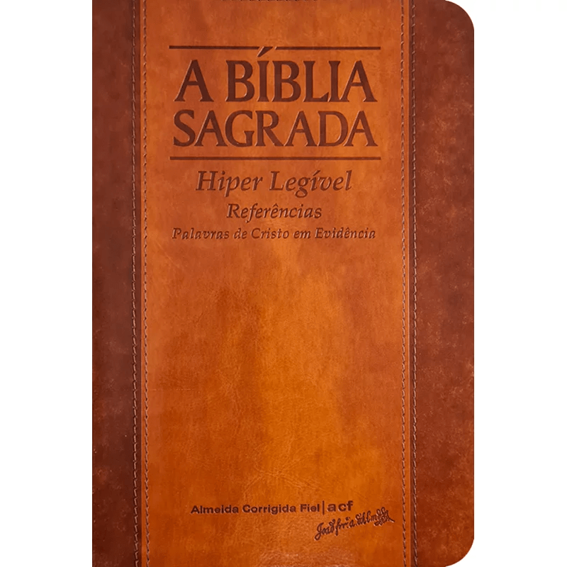 BÍBLIA SAGRADA | ACF | HIPER LEGÍVEL | CAPA CHOCOLATE HAVANA