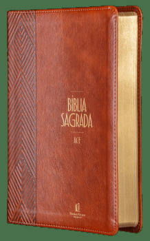 BÍBLIA ACF COM ESPAÇO PARA ANOTAÇÕES, COURO-SOFT MARROM, LEITURA PERFEITA