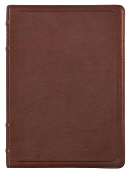 BÍBLIA ACF COM REFERÊNCIAS CRUZADAS E PALAVRAS DE JESUS EM AZUL, COURO-SOFT MOGNO, LETRA GRANDE, LEITURA PERFEITA