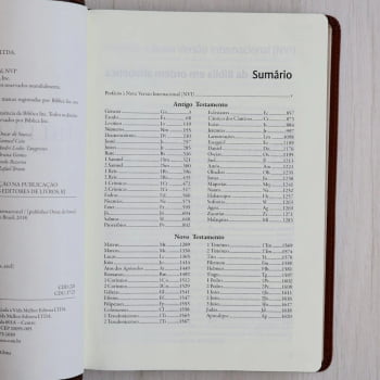 Bíblia NVI com Espaço para Anotações, Letra Grande, Capa luxo dois tons de marrom, Leitura Perfeita