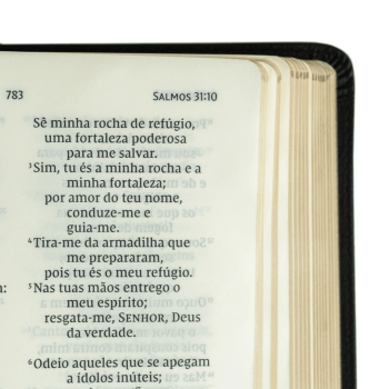 BÍBLIA NVI, COURO SOFT, PRETO, LETRA GRANDE, LEITURA PERFEITA