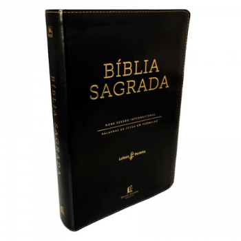 BÍBLIA NVI LEITURA PERFEITA - LETRA NORMAL - CAPA PRETA - LETRAS DE JESUS EM VERMELHO