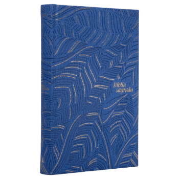 BÍBLIA SLIM NVI, LETRA GRANDE, COURO-SOFT AZUL SOBRE CAPA DURA, ABSTRATA