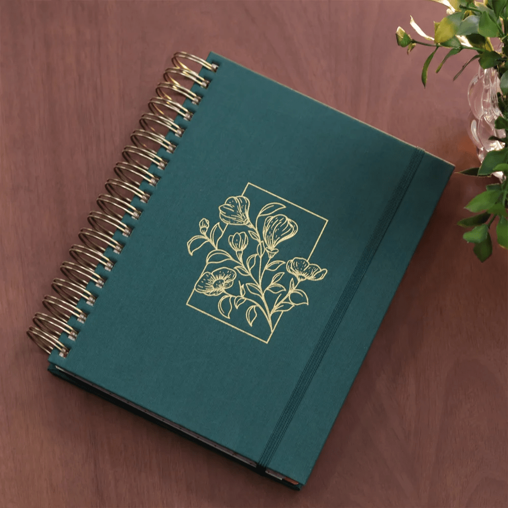 MEU PLANO PERFEITO, PLANNER SEM DATA, CAPA VERDE TECIDO SOBRE CAPA DURA | PLANNER 2026