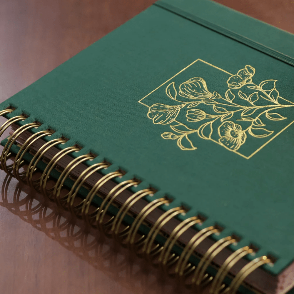 MEU PLANO PERFEITO, PLANNER SEM DATA, CAPA VERDE TECIDO SOBRE CAPA DURA | PLANNER 2026