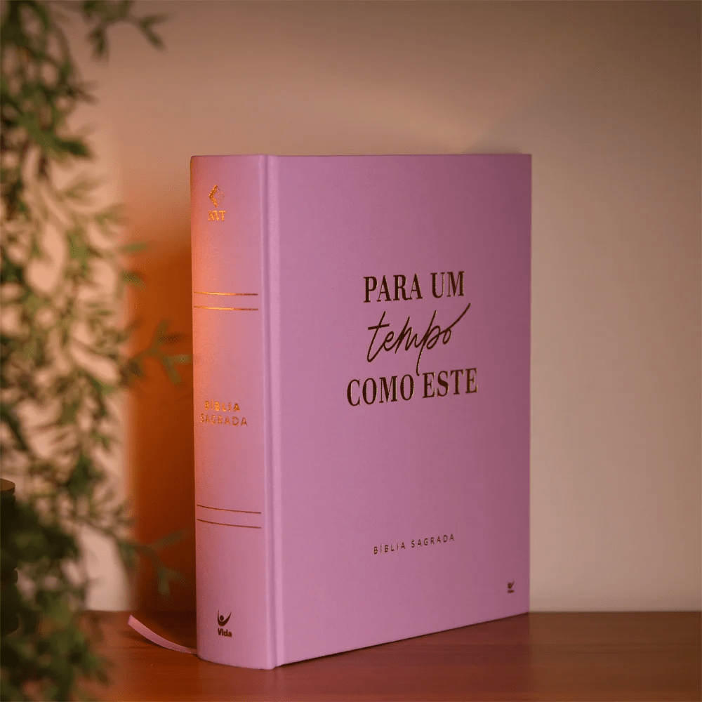 BÍBLIA MULHERES UM TEMPO COMO ESTE - VIVIANE MARTINELLO - NVT - ESPAÇO PARA ANOTAÇÕES - CAPA DURA LILÁS