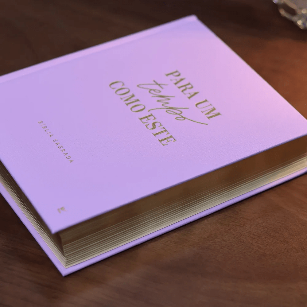 BÍBLIA MULHERES UM TEMPO COMO ESTE - VIVIANE MARTINELLO - NVT - ESPAÇO PARA ANOTAÇÕES - CAPA DURA LILÁS