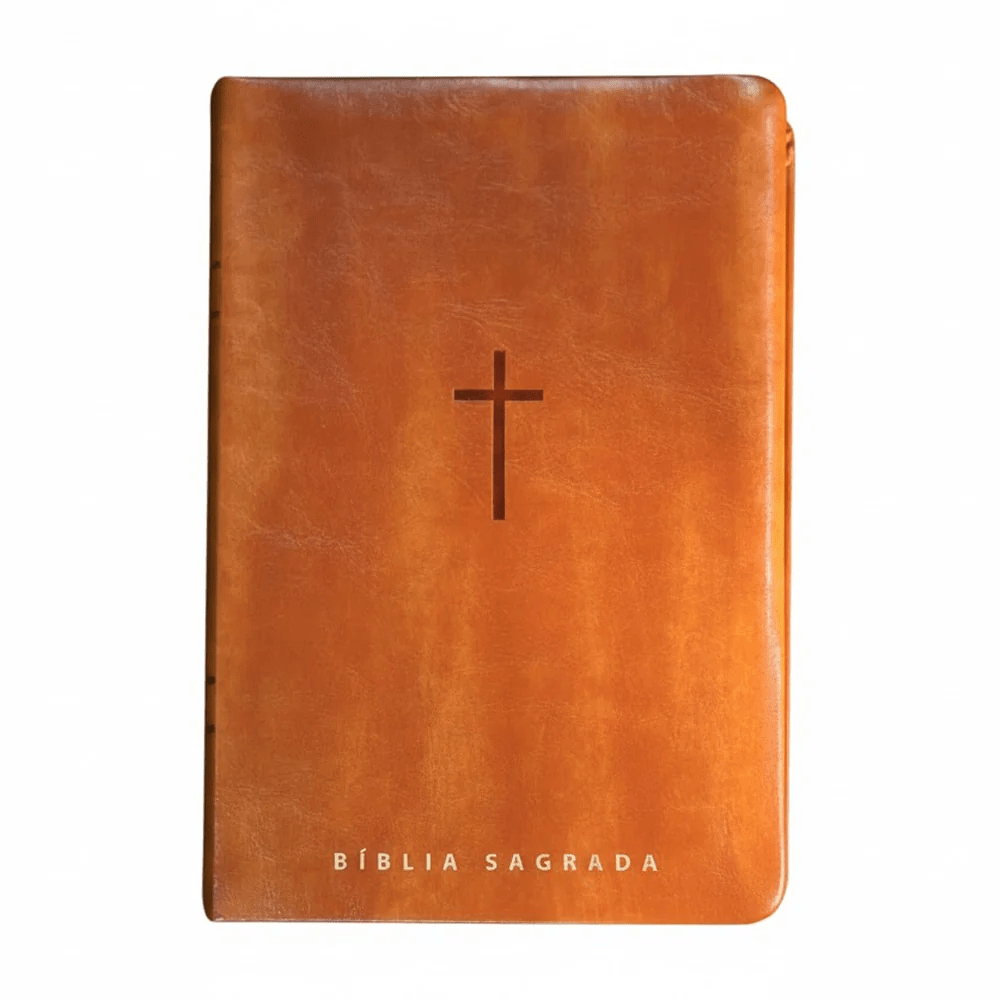BIBLIA SAGRADA NVT LETRA GIGANTE CARAMELO