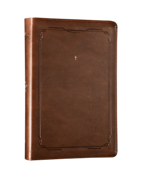 THE PURPOSE BOOK: BÍBLIA SAGRADA, A21, CAPA COURO-SOFT MARROM, CRUZ