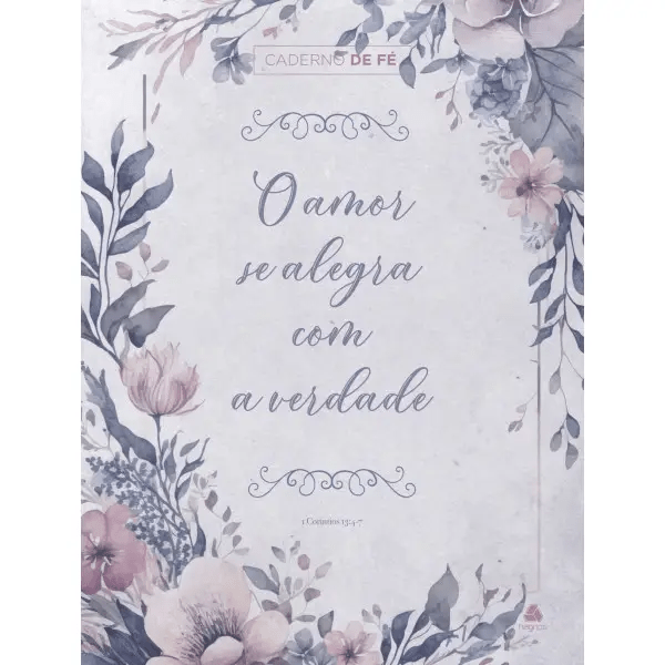 CADERNO DE FÉ - FLORAL