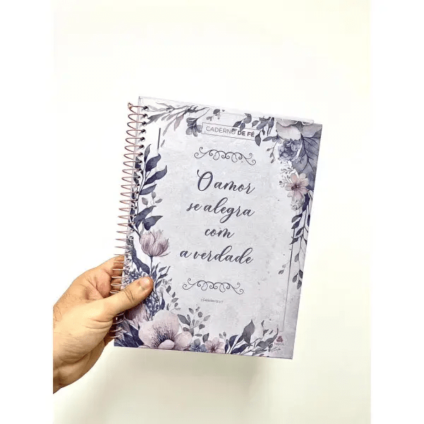 CADERNO DE FÉ - FLORAL